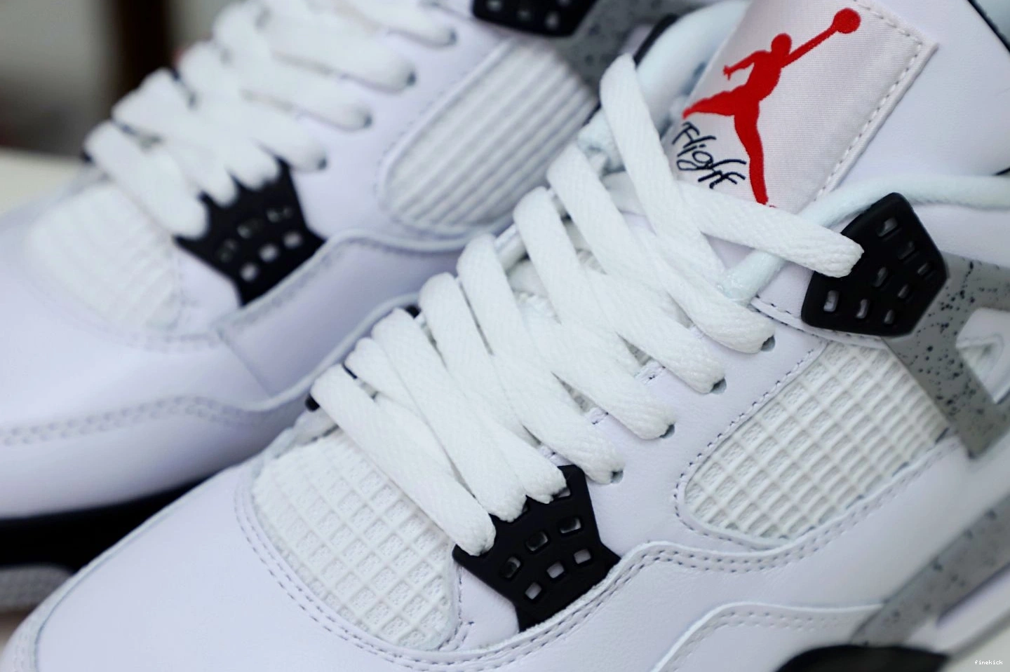 Air Cement Jordan Retro 4 White 0709